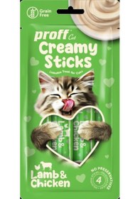 Resim Proff Creamy Kuzu ve Tavuklu Kedi Ödülü 4'lü 
