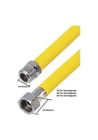 Resim 60 Cm Doğalgaz Kombi Gaz Bağlantı Hortumu Flexi Ts 13890 