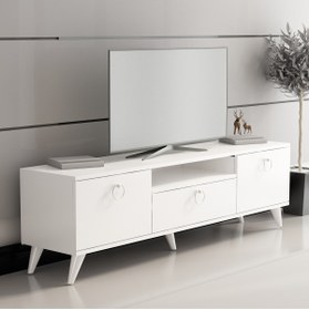 Resim MOBİLYA GEZEGENİ Flot Tv Ünitesi 150 Cm Beyaz 