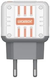 Resim Casper Via L20/L30/L40 ile Uyumlu 45W Turbo Hızlı Şarj Adaptörü, PD+USB Çıkışlı, Beyaz 
