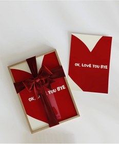 Resim Çerçevesiz Poster Ok Love You Bye Kalp Temalı Tipografik 