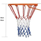 Resim Ankatek 2 Çift Açık Yuvarlak İp Basketbol Filesi, Renk: 3.0mm Polyester Beyaz Kırmızı Nn 