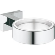 Resim Grohe Essentials Cube Sabunluk Ve Diş Fırçalık Tutacağı Banyo Aksesuarı - 40508001 