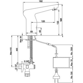 Resim Eca 108108025 Elektrikli Fotoselli Lavabo Bataryası 
