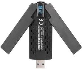 Resim Everest EVERLINK EWA1800 1800Mbps 2.4GHz/5GHz WIFI-6 AX1800 RTL8832 2 * 3.5dBi USB3.0 Kablosuz Adaptör 
