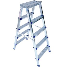Resim 5 X 5 Çift Taraflı Metal Merdiven Merdiven 