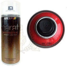 Resim Motip Carat Parlak Karmen Kırmızı Sprey Boya 400 ML - Ral3002 