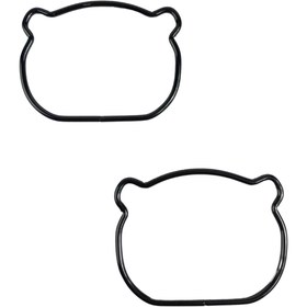 Resim Metal Kedi Figürlü Çanta Sapı 11x8 cm - Gold Desenli 