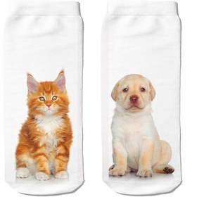 Resim Kedi - Köpek Patik Çorap - 35 - 39 