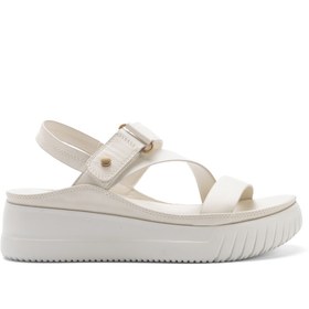 Resim Polaris 325571.Z 5FX Bej Kadın Dolgu Topuk Sandalet 