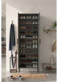 Resim Harmony Ayakkabılık 65x190x37 Cm Antrasit Modern Tasarım 