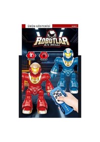 Resim Uzaktan Kumandalı Akıllı Robot Oyuncak - Işıklı, Müzikli, Dans Eden Programlanabilir, 23cm Mavi 