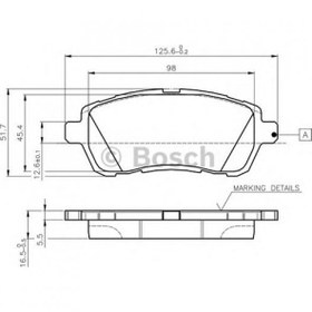 Resim Bosch 0986Tb3083 Ön Balata Fıesta Vı 1.4-1.6 Tdcı 08>Swıft 10>Materıa 06> Mazda Iı 07> 