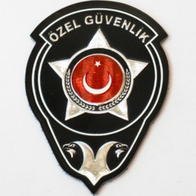 Resim ModaCanel Güvenlik Arma Göğüs 10 Adet Yeni Tip Özel Güvenlik 3D 