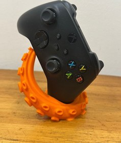 Resim Xbox Kontrolcüsü İçin Ahtapot Temalı Stand Şık Ve Dayanıklı Turuncu 