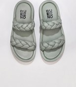 Resim Bueno Shoes Mavi Deri Kadın Düz Terlik 01wu4640 