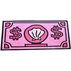 Resim Zehra Abla Halı Yeni Lüks Dekoratif Pembe Para Banknotu Tasarım Digital Baskı Makine Halısı 7164 Çok Renkli 