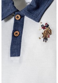Resim U.s. Polo Assn Erkek Bebek 2 Li Şort T-şhirt Takım Beyaz-2258 beyaz 