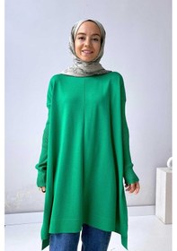 Resim Kahijab Mira Merserize Tunik - Yeşil Gri 