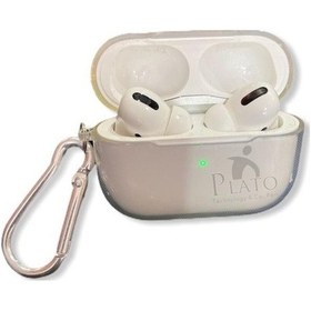 Resim Apple Uyumlu AirPods Pro Şeffaf Kılıf Füme 