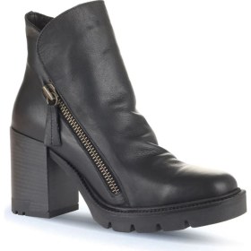 Resim Bueno Shoes Siyah Deri Kadın Topuklu Bot 01WZ0801 01WZ0801 