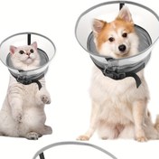 Resim Şişme Köpek Koni Yaka - Ameliyat Sonrası Alternatifi, Yumuşak Donut Şekilli Anti-Yalama Koruyuculu, Ayarlanabilir ve Rahat İyileşme İçin Köpekler için Koni Yaka - Tüm Irklara ve Boyutlara Uygun, Reflektif Özellikli 