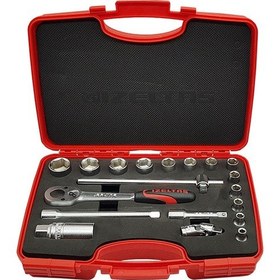 Resim İzeltaş 19'lu Lokma Takımı Altı Köşe 3/8 