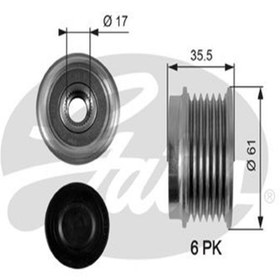 Resim GATES Oap7100 Alternator Kasnagi (CHEVROLET: CAPTIVA 2.0D 10.06-/ LACETTİ 6041500160 93743440 (WE738153) 