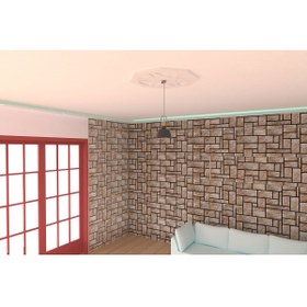 Resim MOTİFPİYER Lamba Tavan Göbeği-Sekizgen-01-56cm-2 Adet 