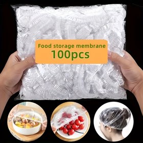 Resim 100 Tekrar Kullanılabilir Esnek Gıda Depolama Kapakları, Şeffaf, Esnek Polikarbonat, Kapalı, Çok Amaçlı, Yuvarlak, Çevirme, Buzdolabı Güvenli, Tek Kullanımlık, Güç Gerektirmez 