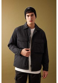 Resim DeFacto Relax Fit Polo Yaka Gömlek - Ceket B4941AX24SPBK81 