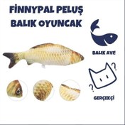 Resim FinnyPal Kedi Oyuncağı Peluş Balık 