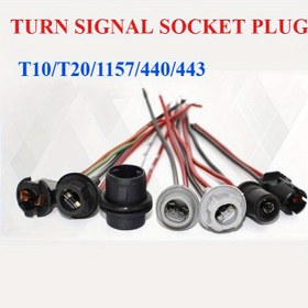 Resim 2 Adet T10 T20 1156 1157 BA15S BAY15D Araç Ampul Soketi - 12V-24V DC Ağır Hizmet Tipi Kalay Kaplama Bakır, 20.32cm Isıya Dayanıklı Bağlantı Elemanları, LED/SMD/OEM Ampuller ile Uyumlu Fren/Duvar Far ve Arka Lambalar için, Araç Aydınlatma Yükseltme, Korozyona Dirençli Tasarım, DIY Mekanikler İçin Dayanıklı Bağlantı Parçası 