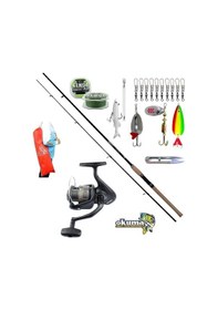 Resim Revenger Rv-40 Bauer Daiko 240cm 15-40gr Turna Spin Olta Takımı Seti 