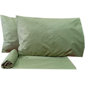 Resim Sarev Ranforce Fitted Çarşaf Seti Yeşil 200x200cm 