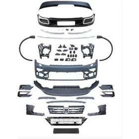 Resim Tiguan 2016-2021 İçin Uyumlu Yedek Parça R-line Body Kit Ön Tamp 