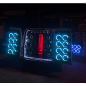 Resim Sekizgen Led Piksel Ledli Sese Duyarlı 20 Cm Midrange Kapak 4 Takım 8 Kapak 358 Mod Tek Kumanda Kontrol 