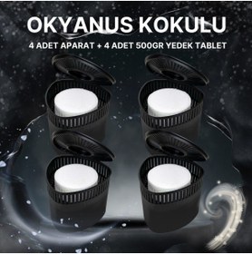 Resim Saban 4 Adet 500GR - OKYANUS - Nem Alıcılı Ve Rutubet Giderici Aparat Üçgen (TABLET DAHİL) 