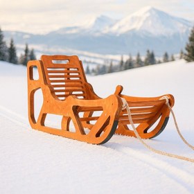 Resim Mandu Ahşap Kar Kızağı Ahşap 