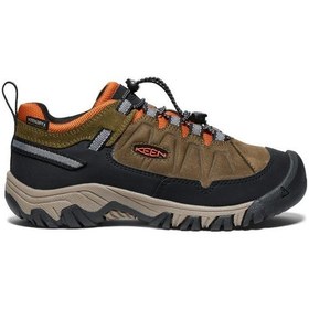Resim Keen 1029563 Targhee Iv Low Wp Dark Olive/gold Flame Kadın Outdoor Ayakkabı Olive 