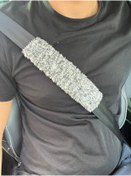 Resim SSS TEKSTİL GRİ peluş kemer pedi- 2'li Emniyet Kemer Kılıfı Pedi PEMBE Pelüş Ekstra Yumuşak 