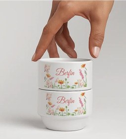 Resim Bk Gift Kişiye Özel İsimli Çiçek Tasraımlı 2li Çerezlik Kase-14 Yeni Ev Hediyesi Önerileri, Misafir Sunum Ürünü, Çay Yanı Kase Kobitmeyencom34781 Bk G 