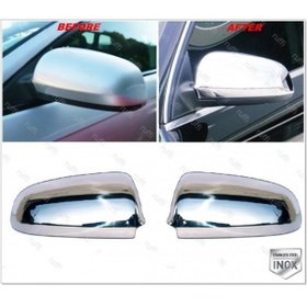Resim Audi A3 8P Krom Ayna Kapağı 2 Parça 2000-2003 Arası Paslanmaz Çelik 