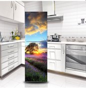 Resim Romantik Lavanta Buzdolabı Etiket Tam Film Mutfak Eşyaları Kendinden Yapışkanlı Su Geç Dondurucu Dolap Beyaz Eşya Sticker 56864895 