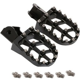 Resim Hightower Crf150f Crf230f Crf250f Xr125l Xr150l Sur Ron S/x Kirli Motosiklet Siyah Cnc Ayak Pedalları 