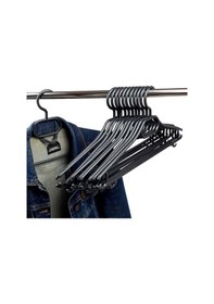 Resim Elbise Askısı Kırılmaz Geniş Askı 38Cm Adetli Setler Siyah De218 Çok Renkli 