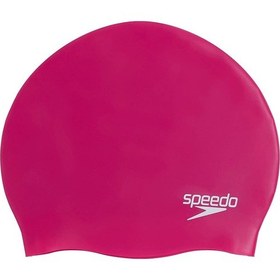 Resim Speedo Moulded Silc Cap Silikon Yüzücü Bonesi 8-70984B495 Pembe 