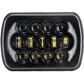 Resim Adet 7 İnç Led Far 7x6 5x7 İnç Kare Led Far Uzun/kısa Far Drl Dönüş Sinyali 200w Siyah 