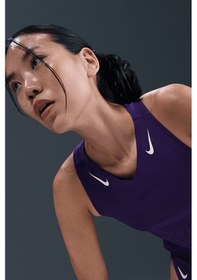 Resim Nike Dri Fit Aeroswift Running Adv Singlet Tank Top Purple Lazer Kesim Koşu Atleti Mor 