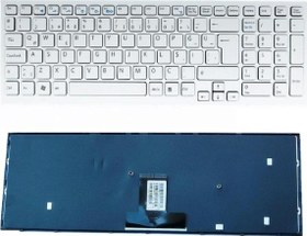 Resim Sony Vaio VPCEB, VPC-EB Serisi Çerçeveli Beyaz Klavye K-SO8 